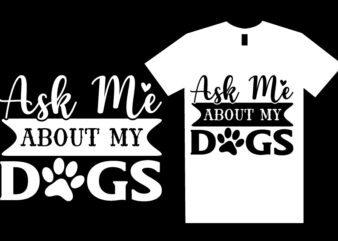 Dog SVG T shirt Design Template