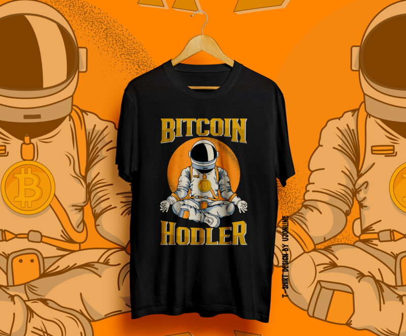 BITCOIN, Bitcoin Holder, Bitcoin Trader, BUll Coin, Bitcoin Vector, Bitcoin to the moon, Bitcoin T-shirt design, CryptoCurrency t-shirt design, Crypto, To the moon, Hold bitcoin, Bitcoin NFT