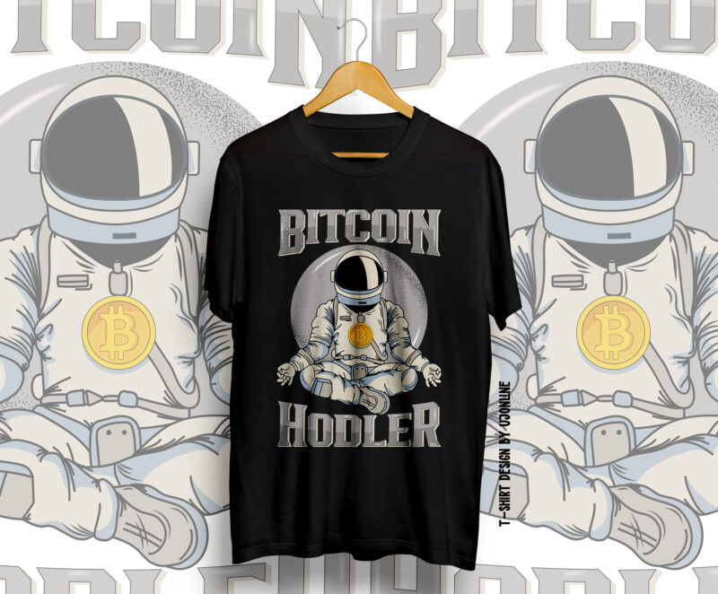 BITCOIN, Bitcoin Holder, Bitcoin Trader, BUll Coin, Bitcoin Vector, Bitcoin to the moon, Bitcoin T-shirt design, CryptoCurrency t-shirt design, Crypto, To the moon, Hold bitcoin, Bitcoin NFT, silver