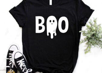 BOO, Halloween, Happy Halloween, Halloween t-shirt design, cute cartoon