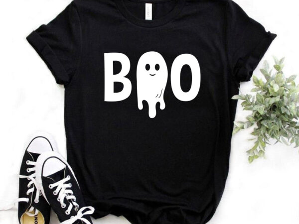 Boo, halloween, happy halloween, halloween t-shirt design, cute cartoon