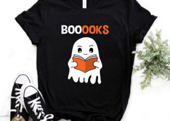 BOOOOOKS, Halloween, Halloween T-shirt design, cute, Boo, Trick or Teach, Teacher, student, t-shirt design, fall season