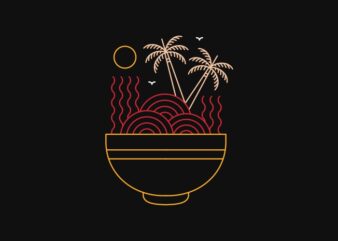 Ramen Island t shirt design online