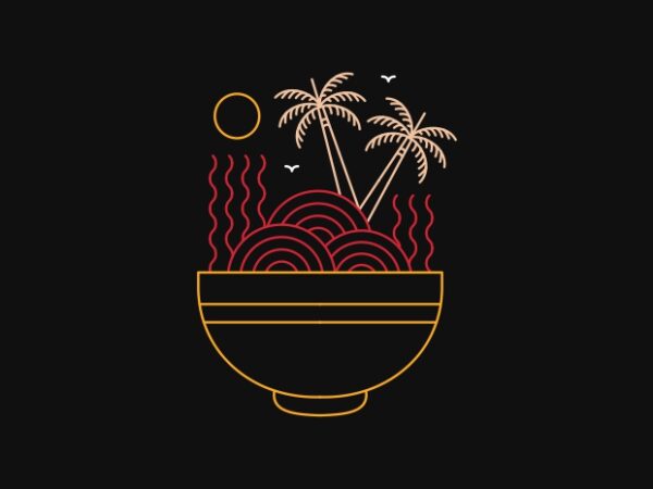 Ramen island t shirt design online