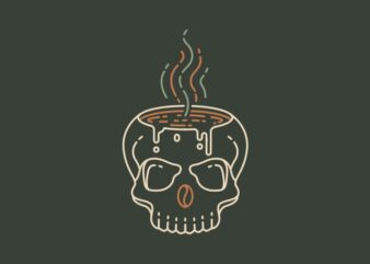 Coffee Till Death 3 t shirt vector file