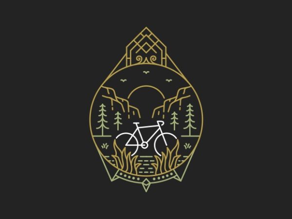 Bike to nature 2 t shirt template