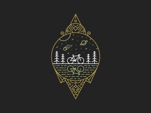 Bike to nature 3 t shirt template