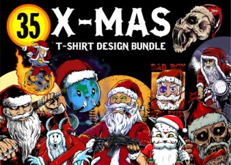 X-MAS tshirt design bundles