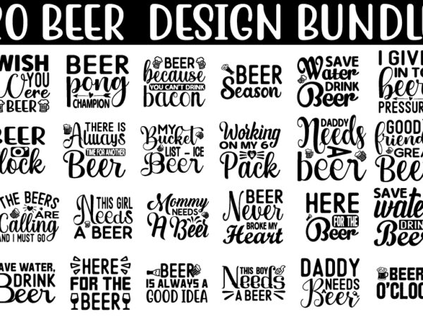 Beer svg t shirt design bundle