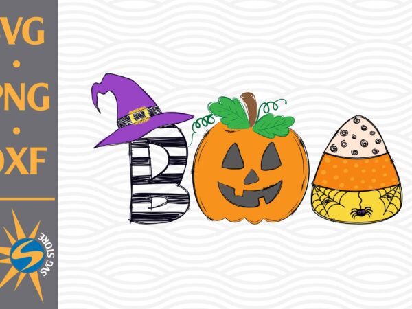 Boo halloween svg, png, dxf digital files include t shirt template
