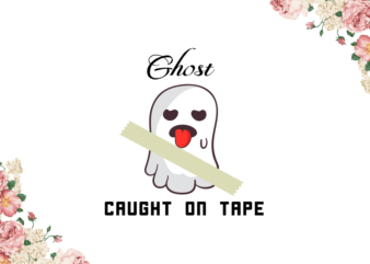 Boo Svg, Ghost Caught On Tape Diy Crafts Svg Files For Cricut, Silhouette Sublimation Files