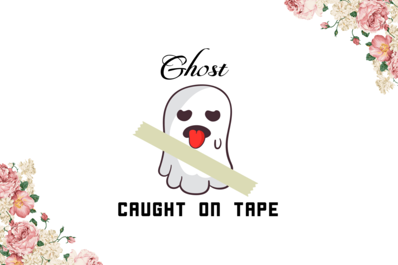 Boo Svg, Ghost Caught On Tape Diy Crafts Svg Files For Cricut, Silhouette Sublimation Files