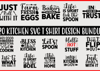 Kitchen SVG T shirt Design