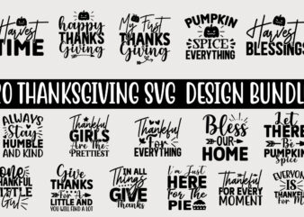 Thanksgiving SVG T shirt Design Bundle