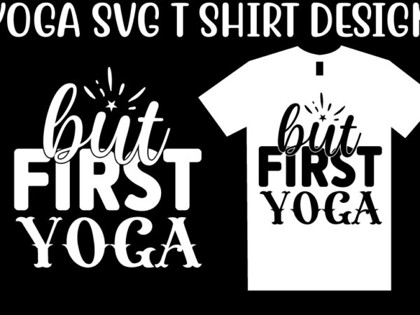 Yoga svg t shirt design template