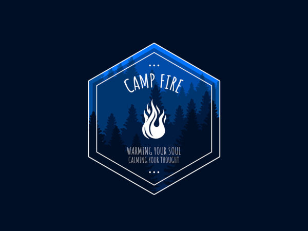 Outdoor campfire inspirational quotes t shirt design online