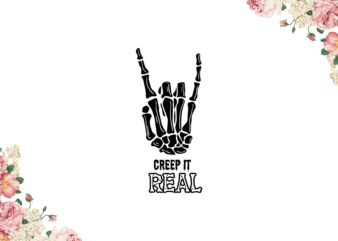 Halloween Ideas, Creep It Real Yolo Sign Diy Crafts Svg Files For Cricut, Silhouette Sublimation Files