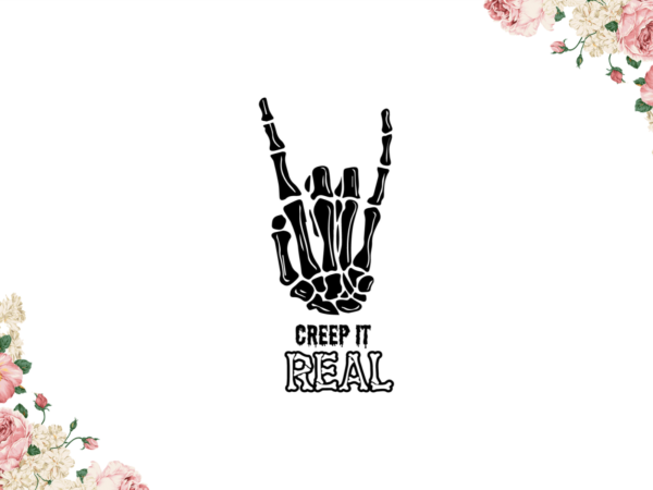 Halloween ideas, creep it real yolo sign diy crafts svg files for cricut, silhouette sublimation files graphic t shirt
