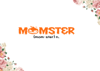 Momster Definition Cameo Htv Prints, Halloween Gift Diy Crafts Svg Files For Cricut, Silhouette Sublimation Files