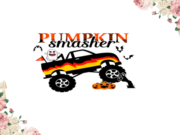 Pumpkin smasher diy crafts svg files for cricut, silhouette sublimation files t shirt illustration