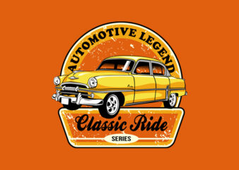 CLASSIC RIDE t shirt vector file