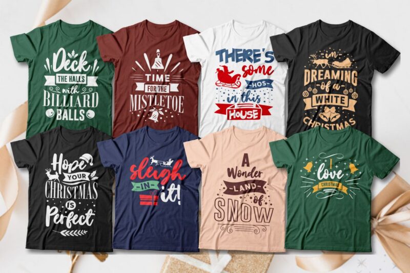 t-shirt vector Christmas t shirt design bundle vector, Christmas svg bundle, Christmas quotes bundle for t-shirt, Christmas typography style