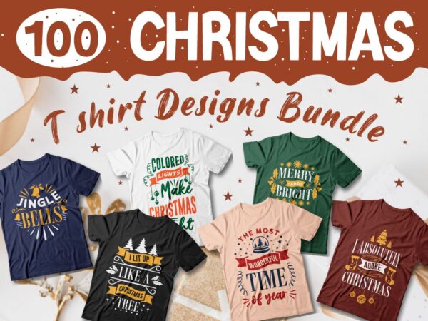 Christmas t shirt design bundle vector, christmas svg bundle, christmas quotes bundle for t-shirt, christmas typography style