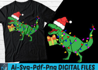 Christmas Dinosaur t-shirt design, Christmas Dinosaur SVG, Christmas shirt, Dinosaur tshirt, Funny Christmas Dinosauro tshirt, Christmas Dinosaur sweatshirts & hoodies