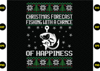 Christmas Forecast Fishing Sweater
