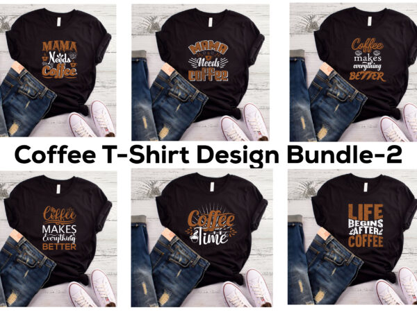 15 best selling coffee t-shirt designs bundle for commercial use.