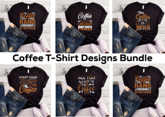 15 Best Selling Coffee T-Shirt Designs Bundle for commercial use.