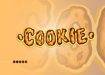 Cookie Biscuit Typeface Font Cartoon