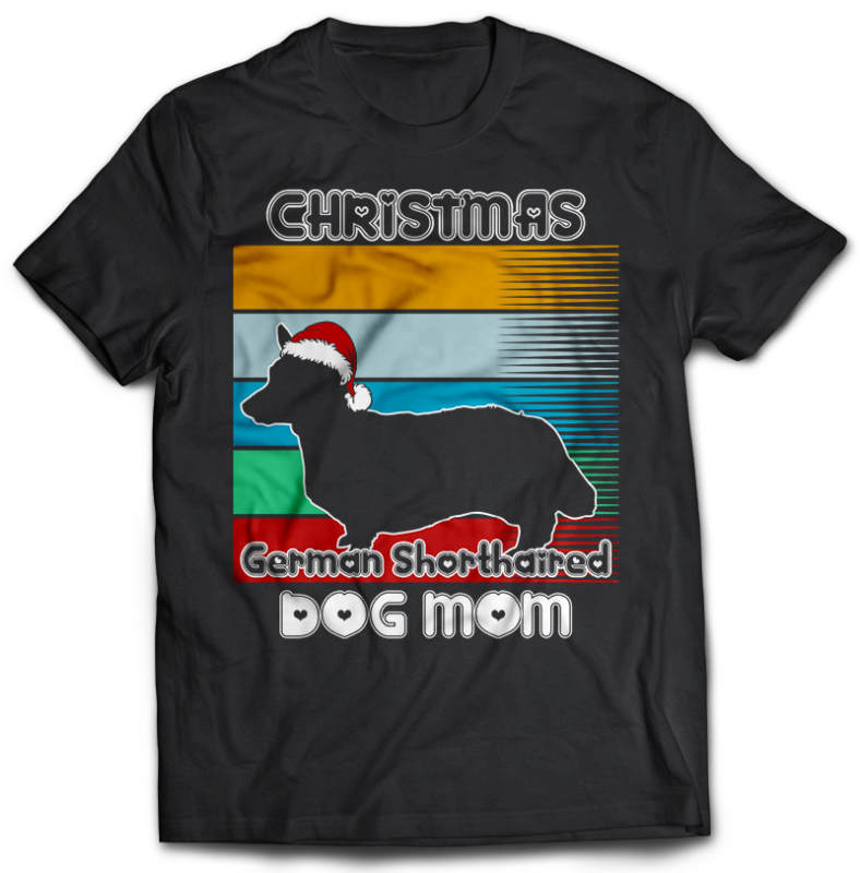 37 Christmas DOG MOM Tshirt designs bundle