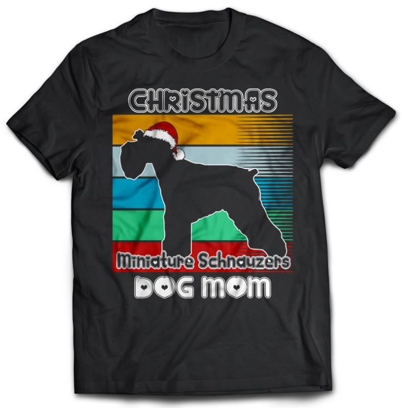 37 Christmas DOG MOM Tshirt designs bundle