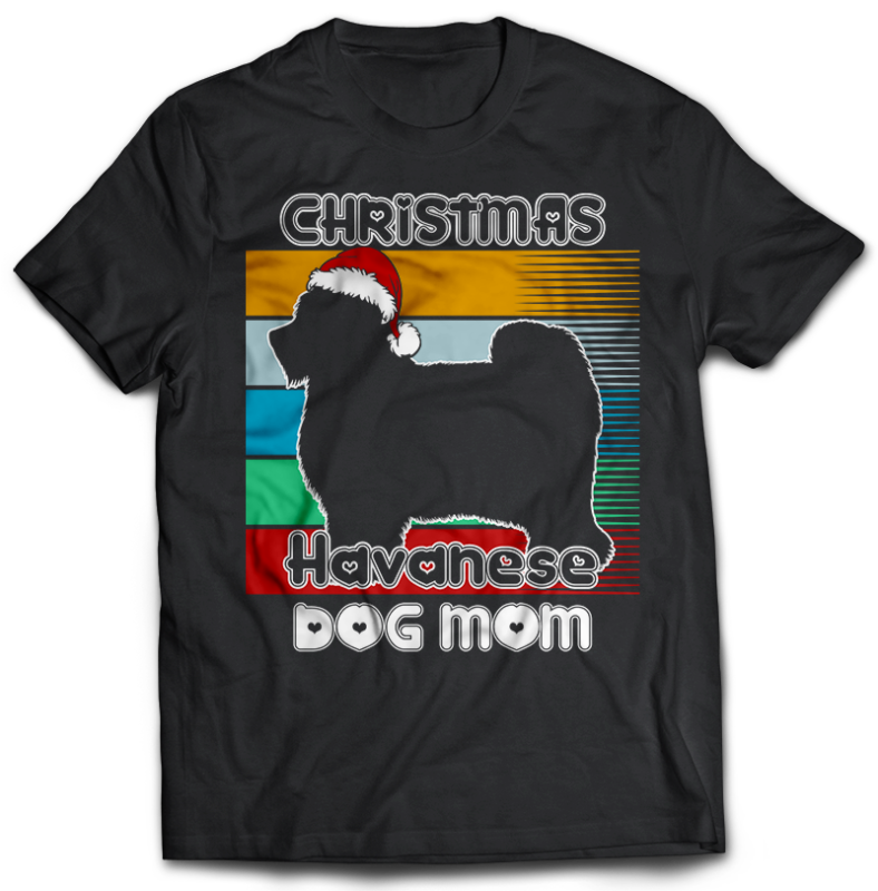 37 Christmas DOG MOM Tshirt designs bundle