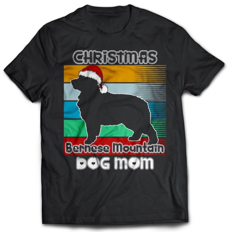 37 Christmas DOG MOM Tshirt designs bundle