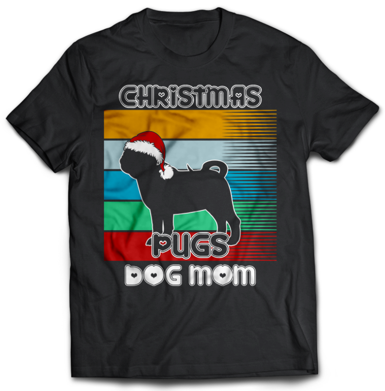 37 Christmas DOG MOM Tshirt designs bundle