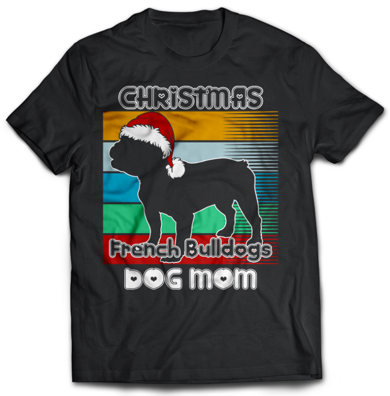 37 Christmas DOG MOM Tshirt designs bundle