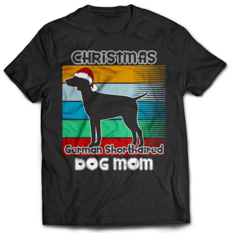 37 Christmas DOG MOM Tshirt designs bundle