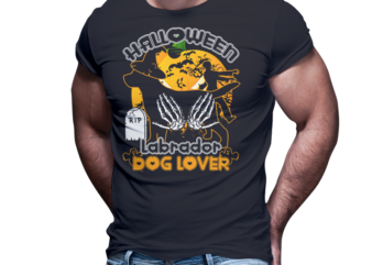 HALLOWEEN Labrador dog lover tshirt design