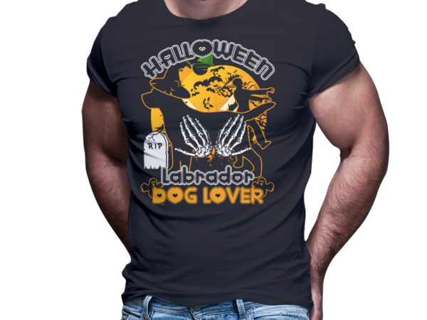Halloween labrador dog lover tshirt design