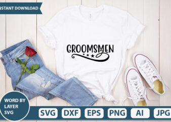 Groomsmen SVG Vector for t-shirt