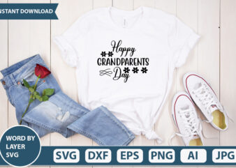 HAPPY GRANDPARENTS DAY SVG Vector for t-shirt