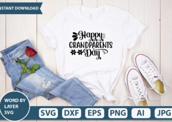 HAPPY GRANDPARENTS DAY SVG Vector for t-shirt