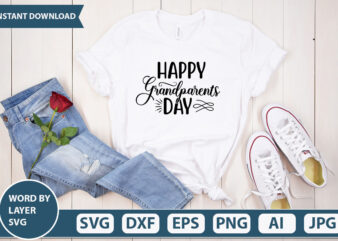 HAPPY GRANDPARENTS DAY SVG Vector for t-shirt