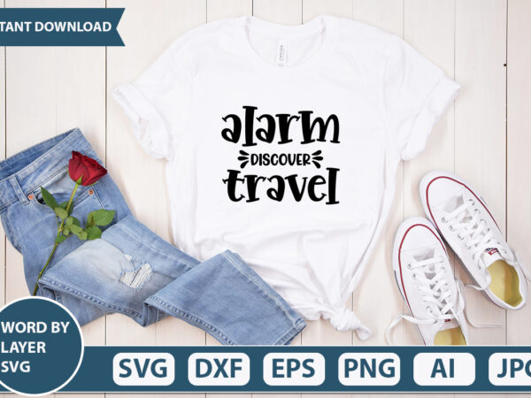 Alarm discover travel svg vector for t-shirt