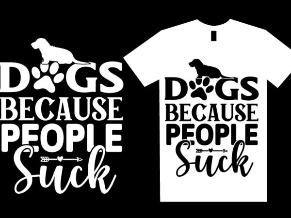 Dog svg t shirt design template