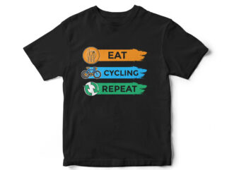 Eat Cycling Repeat T-Shirt design