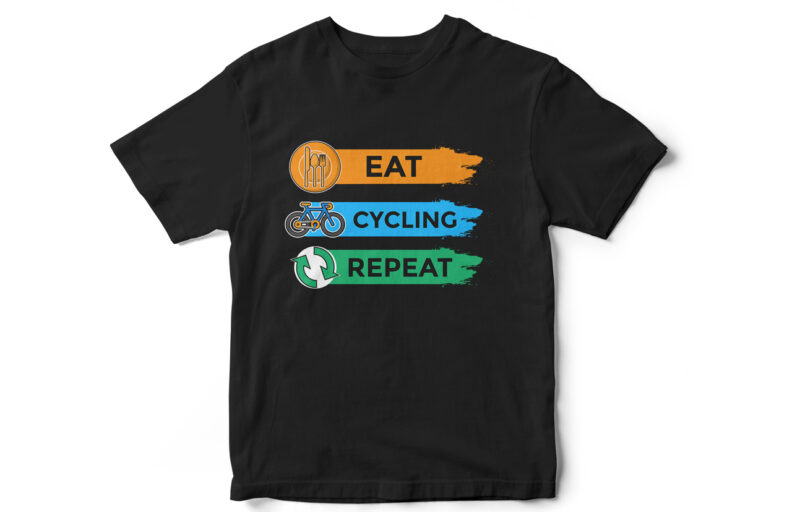 Eat Cycling Repeat T-Shirt design
