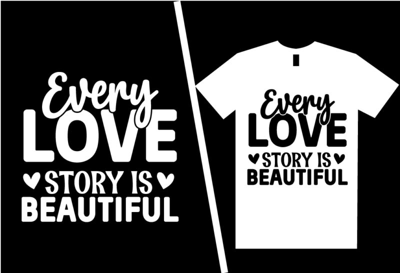 Love SVG T shirt Design Template